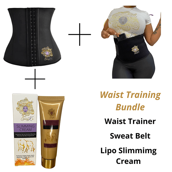 SweatMe |  Silhouette Waist Trainer + Sweat Belt + Lipo Cream Bundle