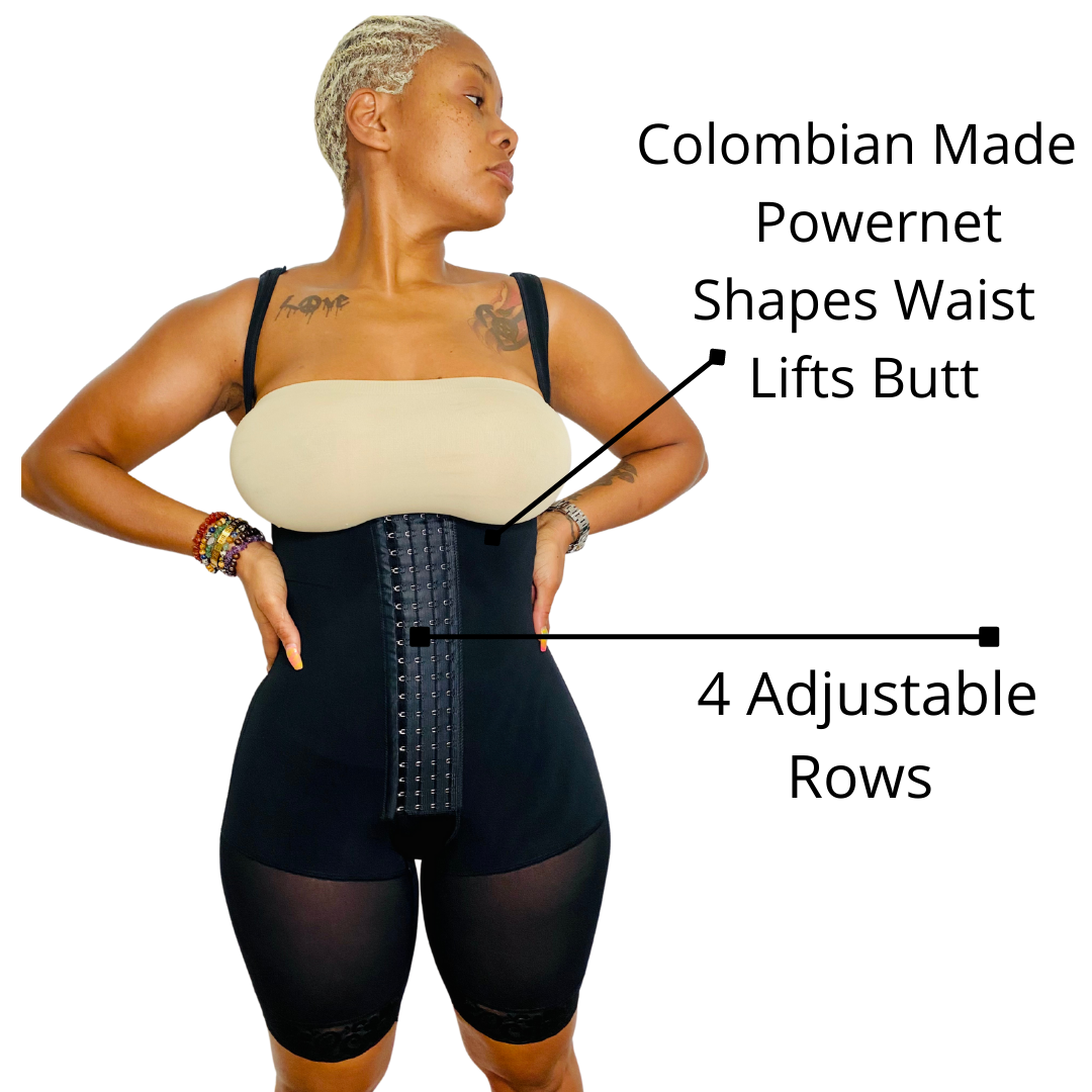 Fajas Colombian Girdle Waist Trainer Butt Lifter Shapewear Women Tummy  Control Body Shaper Front Hooks Sheath Slimming F size XXXL Color Beige