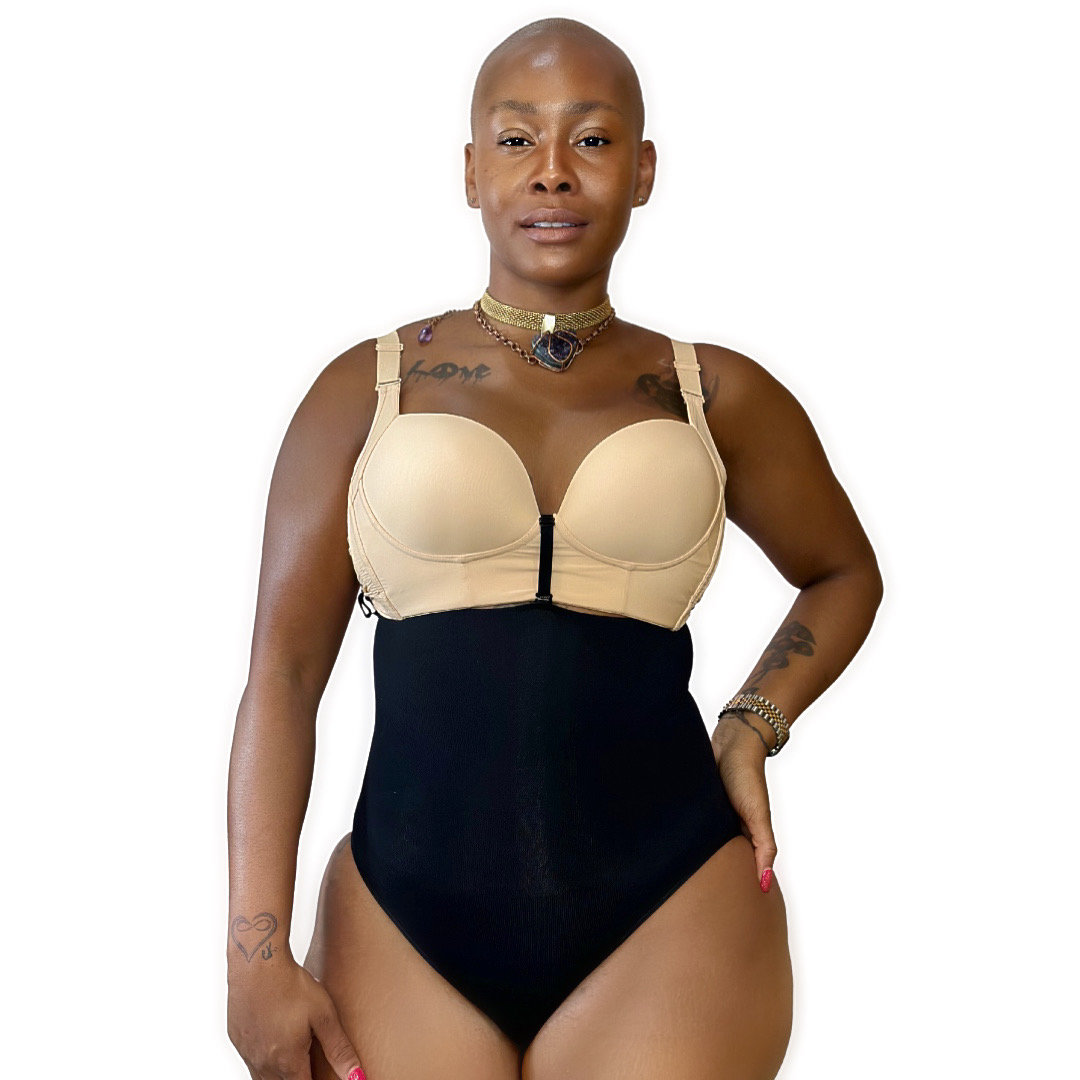 HOW TO PUT ON YOUR Chrissyk's Strapless Bikini Style Body Shaper